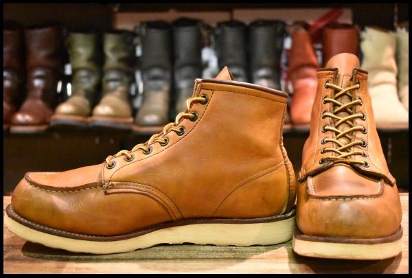 【10E 良品 04年】レッドウィング 875 アイリッシュセッター 赤茶 オロイジナル モックトゥ レースアップ ブーツ redwing HOPESMORE