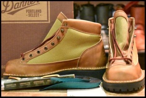 【7EE 箱付 DEAD 白タグ】Danner ダナーライト リバイバル 30422 ブラウン カーキ ゴアテックス 復刻 REVIVAL GORE-TEX ブーツ HOPESMORE