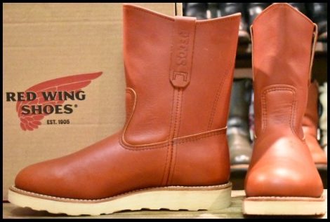 【7E 箱付 美品 18年】レッドウィング 8866 ペコス 赤茶 オロラセット クッションソール ブーツ redwing pecos HOPESMORE