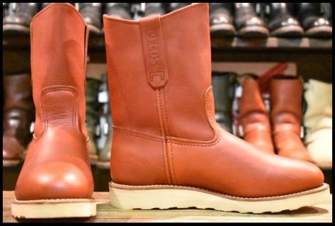 【7E 箱付 美品 18年】レッドウィング 8866 ペコス 赤茶 オロラセット クッションソール ブーツ redwing pecos HOPESMORE