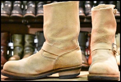 RED WING 9269 エンジニアブーツ タン ブルハイド ラフアウト 9D