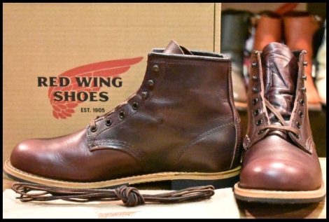 【8D 箱付 未使用 24年】レッドウィング 9419 ベックマン ブラックチェリー エクスカリバー プレーントゥ ブーツ redwing HOPESMORE