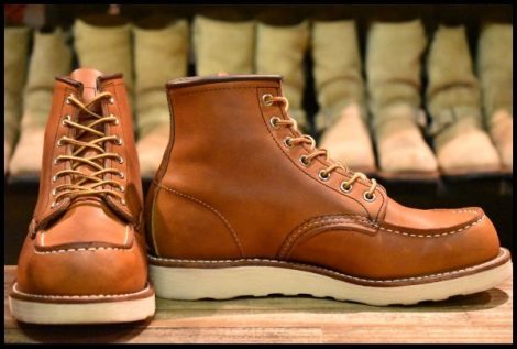 【6.5E 良品 21年】レッドウィング 875 アイリッシュセッター 茶 オロレガシー モック レースアップ 編み上げ ブーツ redwing HOPESMORE