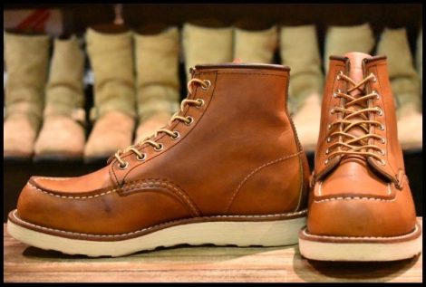 【6.5E 良品 21年】レッドウィング 875 アイリッシュセッター 茶 オロレガシー モック レースアップ 編み上げ ブーツ redwing HOPESMORE