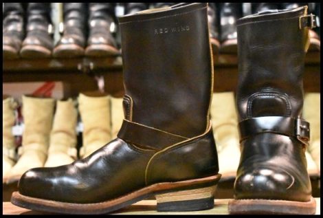 【8D 良品 14年】レッドウィング 9268 エンジニア 黒 ブラック クローンダイク スチールトゥ ブーツ redwing HOPESMORE