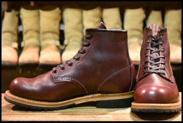 【5.5D 美品 19年】レッドウィング 9411 ベックマン ブラックチェリー フェザーストーン プレーントゥ ブーツ redwing HOPESMORE