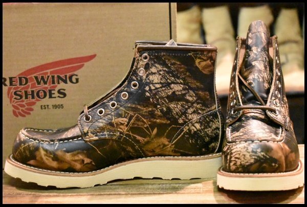 【7E 未使用 16年】レッドウィング 8884 アイリッシュセッター カモフラ 迷彩 リアルツリー モックトゥ ブーツ redwing HOPESMORE