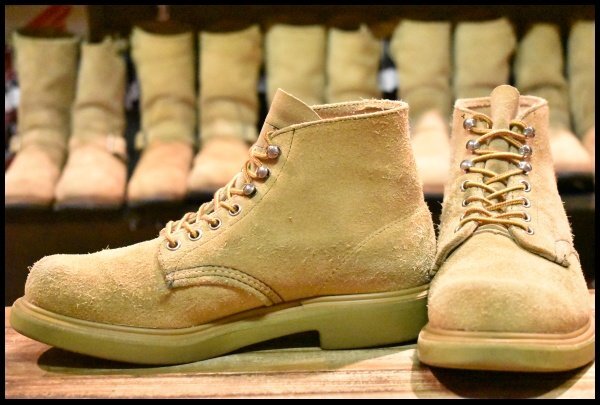 7.5D 良品 羽タグ】レッドウィング 8128 スエード スーパーソール タン  