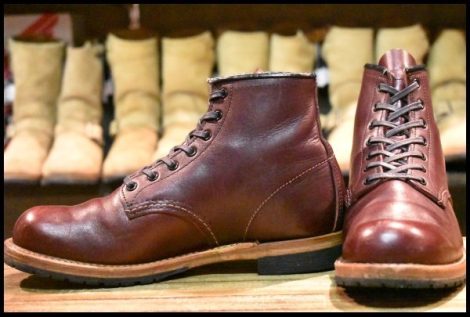 【7.5D 良品 20年】レッドウィング 9411 ベックマン ブラックチェリー フェザーストーン プレーントゥ 9011 ブーツ redwing HOPESMORE