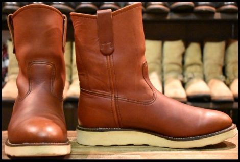 【8.5E 良品 犬タグ 97年】レッドウィング 8866 ペコス 赤茶 オロラセット プルオン ブーツ redwing pecos HOPESMORE