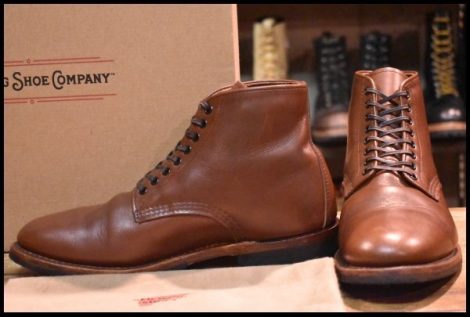 【7D 箱付 良品 19年】レッドウィング 9435 ウィリストン フェザーストーン プレーントゥ 編み上げ ブーツ redwing HOPESMORE