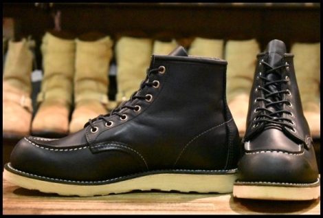 【8.5E 美品 11年】レッドウィング 8179 アイリッシュセッター 黒 ブラッククローム モックトゥ 編み上げ ブーツ redwing HOPESMORE