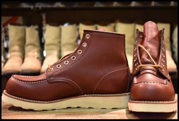 【7D 未使用 13年】レッドウィング 9106 アイリッシュセッター 赤茶 レッドブラウン モックトゥ 8875 ブーツ redwing HOPESMORE