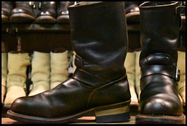 9D 箱付 良品 08年】レッドウィング 走り回ら 2268 エンジニア 黒 