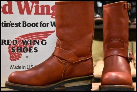 【5D 箱付 良品 PT91プリント】レッドウィング 8271 エンジニア 赤茶 オロラセット スチールトゥ ブーツ redwing HOPESMORE