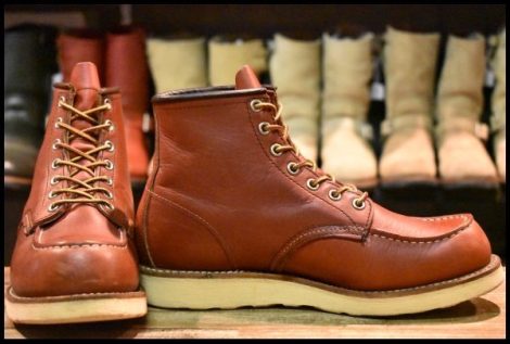 【7E 良品 10年】レッドウィング 8875 アイリッシュセッター 赤茶 オロラセット モックトゥ レースアップ ブーツ redwing HOPESMORE