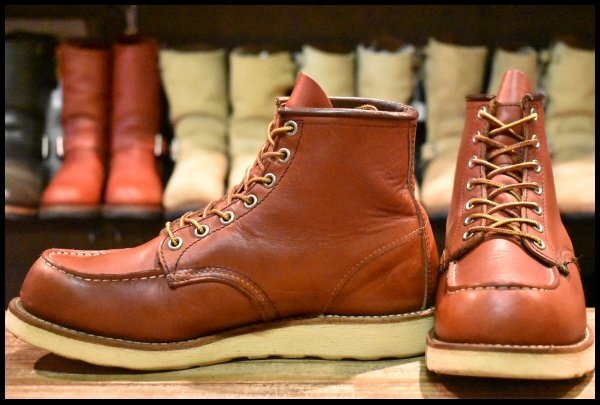 【7E 良品 10年】レッドウィング 8875 アイリッシュセッター 赤茶 オロラセット モックトゥ レースアップ ブーツ redwing HOPESMORE