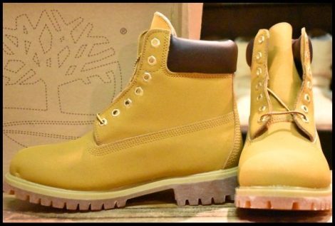 【8.5 箱付 未使用】Timberland ティンバーランド 91569 スカッフプルーフブーツ SCUFF GUARD ベージュ イエロー HOPESMORE