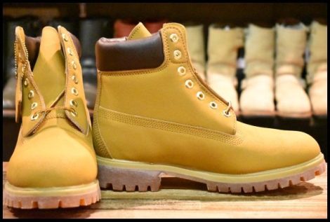 【8.5 箱付 未使用】Timberland ティンバーランド 91569 スカッフプルーフブーツ SCUFF GUARD ベージュ イエロー HOPESMORE