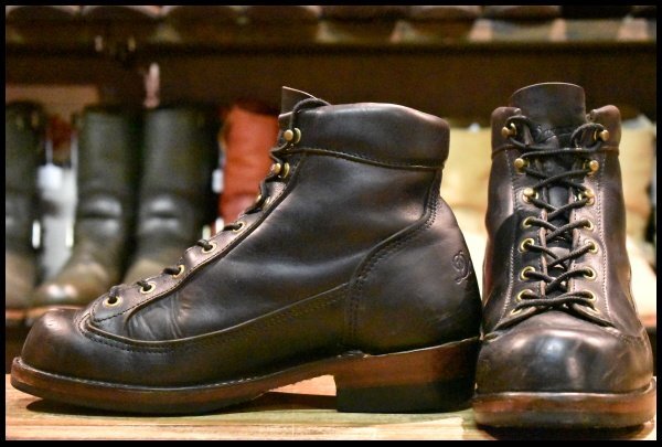 【8 良品】Danner ダナー トランプル D1800 ブラック 黒 タイガムソール マウンテンブーツ トレッキング 編み上げ ブーツ HOPESMORE