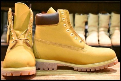 【8.5 箱付 未使用】Timberland ティンバーランド 91569 スカッフプルーフブーツ SCUFF GUARD ベージュ イエロー HOPESMORE