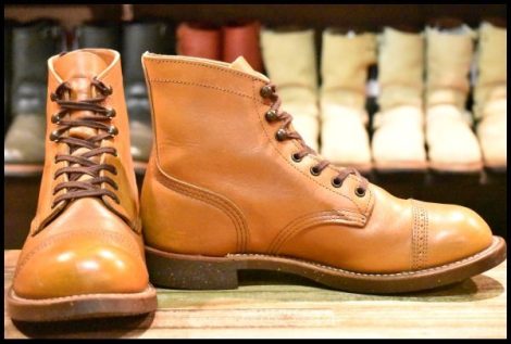 【7.5D 良品 13年】レッドウィング 8011 アイアンレンジ マンソン ホワイト アッシュセトラー キャップトゥ ブーツ redwing HOPESMORE