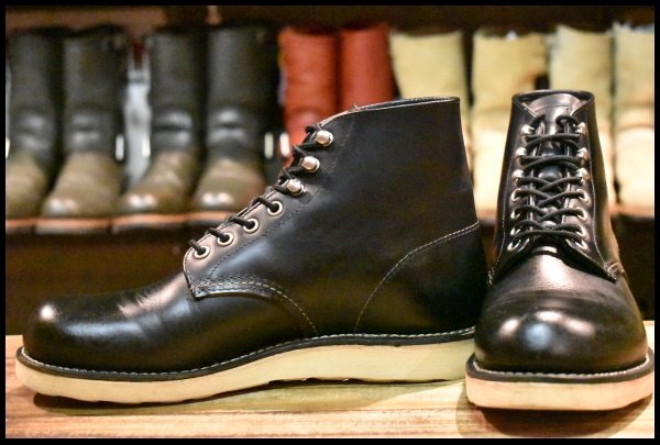 【7D 良品 10年】レッドウィング 8165 アイリッシュセッター ブラッククローム プレーントゥ 編み上げ ブーツ redwing HOPESMORE