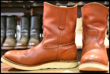 【8.5E 良品 07年】レッドウィング 8866 ペコス 赤茶 オロラセット プルオン クッションソール ブーツ redwing pecos HOPESMORE