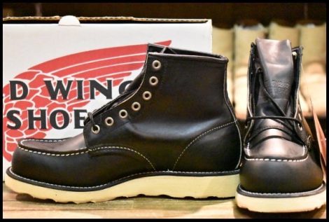 【7E 箱付 DEAD 犬タグ 98年】レッドウィング 8179 アイリッシュセッター 黒 ブラッククローム モックトゥ ブーツ redwing HOPESMORE