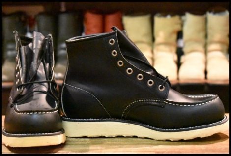 【7E 箱付 DEAD 犬タグ 98年】レッドウィング 8179 アイリッシュセッター 黒 ブラッククローム モックトゥ ブーツ redwing HOPESMORE