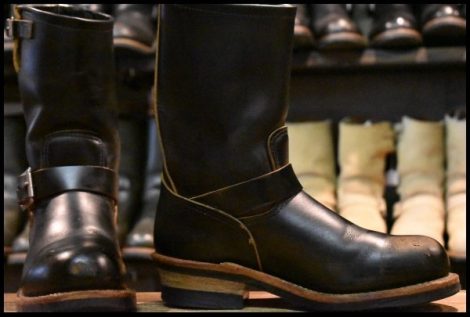 【7D 良品 17年】レッドウィング 9268 エンジニア 黒 ブラック クローンダイク スチールトゥ ブーツ 2268 redwing HOPESMORE