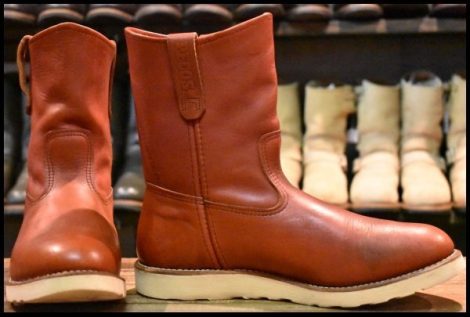 【10.5E 良品 14年】レッドウィング 8866 ペコス 赤茶 オロラセット プルオン クッションソール ブーツ redwing pecos HOPESMORE