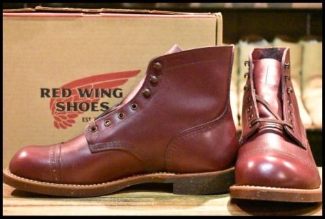 【9.5D 箱付 未使用 17年】レッドウィング 8012 アイアンレンジ マンソン バーガンディ セトラー キャップトゥ ブーツ redwing HOPESMORE