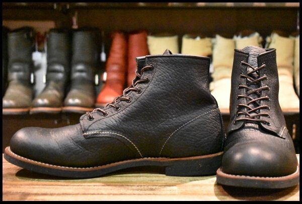 【12D 美品 Brooks Brothers別注 11年】レッドウィング 4557 黒 ブラック バイソン 編み上げ ベックマン ブーツ redwing HOPESMORE