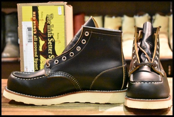 【8E 未使用 19年】レッドウィング 9874 アイリッシュセッター ブラック クローンダイク 黒 モックトゥ ブーツ redwing HOPESMORE