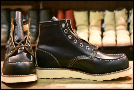 【8E 未使用 19年】レッドウィング 9874 アイリッシュセッター ブラック クローンダイク 黒 モックトゥ ブーツ redwing HOPESMORE