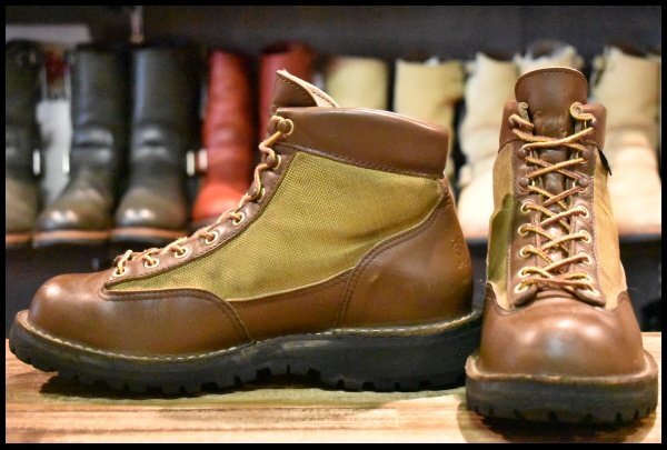 【7.5EE 良品 白タグ】Danner ダナーライト3 33234 茶 ブラウン カーキ ゴアテックス GORE-TEX レースアップ 編み上げ ブーツ HOPESMORE