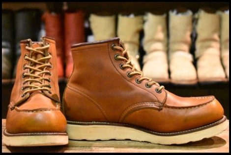 【7E 良品 サイド羽タグ】レッドウィング 875 アイリッシュセッター 茶 オロイジナル モックトゥ ブーツ redwing HOPESMORE