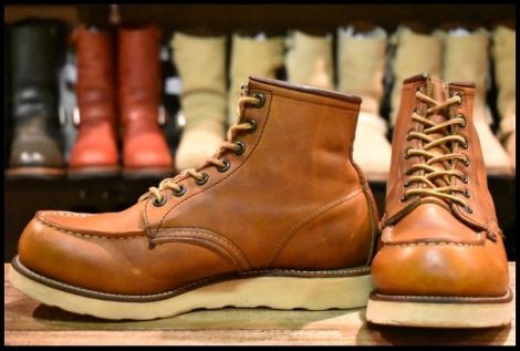 【7E 良品 サイド羽タグ】レッドウィング 875 アイリッシュセッター 茶 オロイジナル モックトゥ ブーツ redwing HOPESMORE