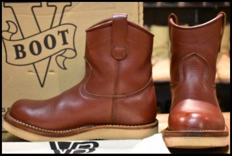 【UK7 箱付 良品】VIBERG ヴァイバー 80 プルオン レッドドッグ 赤茶 ビブラム2021シングル ヴィバーグ ブーツ ペコス HOPESMORE
