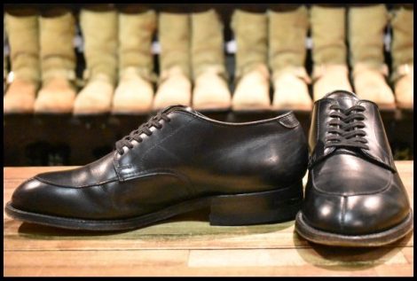 【7D 良品】ALDEN オールデン 54411 Vチップ オックスフォード ブラック 黒 カーフ シューズ 短靴 ブーツ HOPESMORE