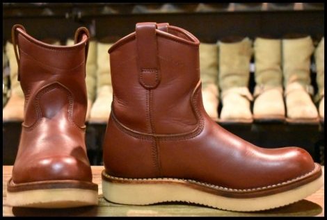 【UK7 箱付 良品】VIBERG ヴァイバー 80 プルオン レッドドッグ 赤茶 ビブラム2021シングル ヴィバーグ ブーツ ペコス HOPESMORE