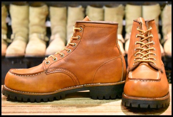 【7.5E 良品 15年 ビブラムカスタム】レッドウィング 875 アイリッシュセッター 茶 オロレガシー モックトゥ ブーツ redwing HOPESMORE