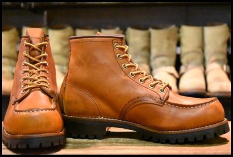 【7.5E 良品 15年 ビブラムカスタム】レッドウィング 875 アイリッシュセッター 茶 オロレガシー モックトゥ ブーツ redwing HOPESMORE