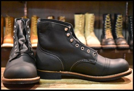 【9.5D 箱付 未使用 24年】レッドウィング 8084 アイアンレンジャー ブラックハーネス 黒 キャップトゥ ブーツ redwing HOPESMORE