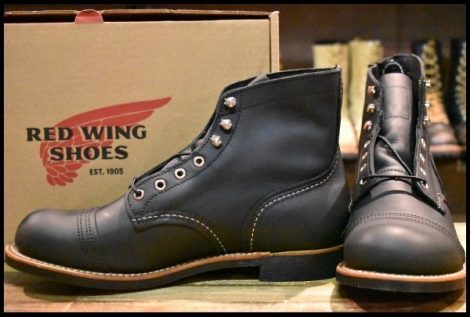 【9.5D 箱付 未使用 24年】レッドウィング 8084 アイアンレンジャー ブラックハーネス 黒 キャップトゥ ブーツ redwing HOPESMORE