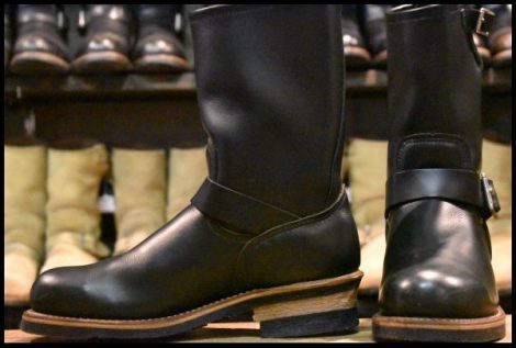 【8D 美品 旧シルエット 06年】レッドウィング 2268 エンジニア ブラッククローム 黒 ブーツ redwing HOPESMORE
