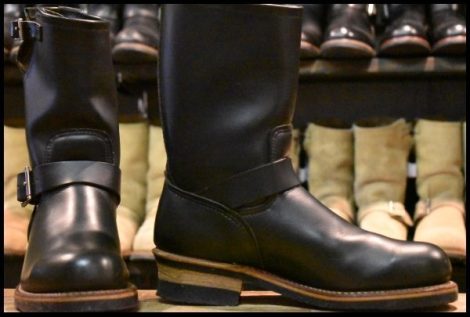 【8D 美品 旧シルエット 06年】レッドウィング 2268 エンジニア ブラッククローム 黒 ブーツ redwing HOPESMORE