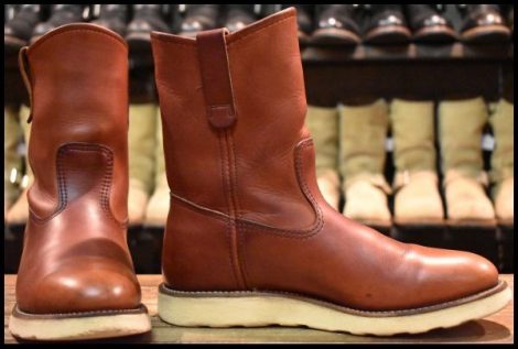【8E 良品 犬タグ 97年】レッドウィング 8866 ペコス 赤茶 オロラセット プルオン ブーツ redwing pecos HOPESMORE