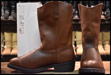 【11.5E 未使用 03年】レッドウィング 1114 ペコス 茶 ブラウン ロング プルオン ブーツ redwing pecos HOPESMORE